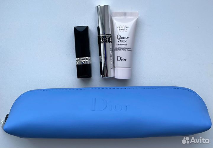Dior набор миниатюр помада 999 тушь крем