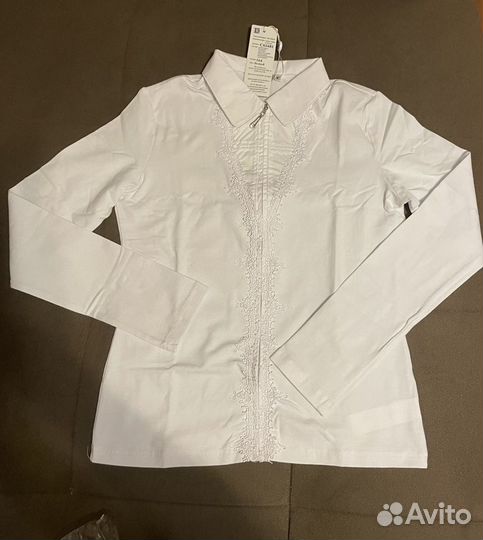 Рубашка блузка школьная на девочку р 42 /164