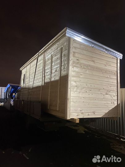Бытовка 6м с наруже обшивка вагонка