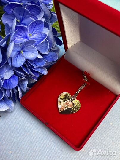 Брелок - кулон с фото именной / На годовщину