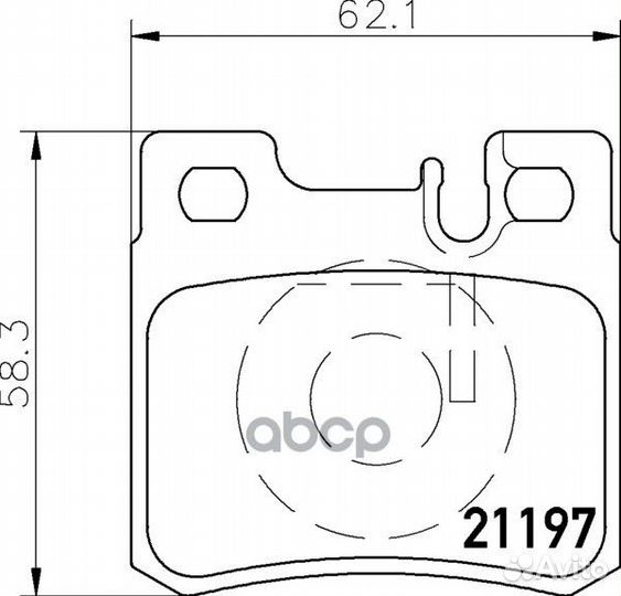 Колодки тормозные дисковые задн. 190 (W201) 190