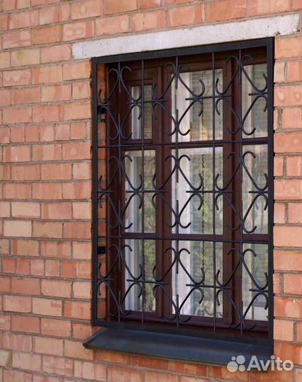 Решетки на окна, лоджии прямые N 716