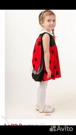 Карнавальный костюм для девочки божья коровка