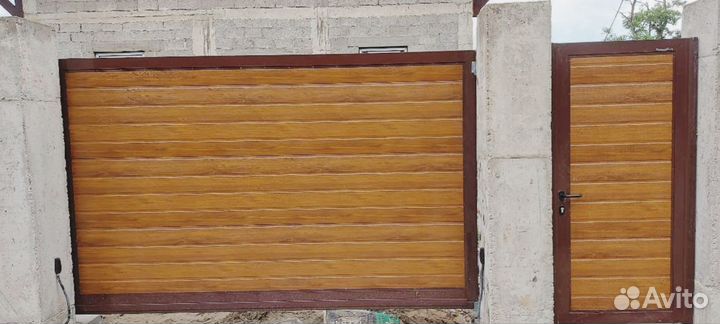 Откатные ворота электрические установка до 2 дн