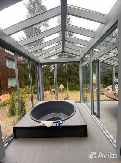 Остекление террас и веранд беседок