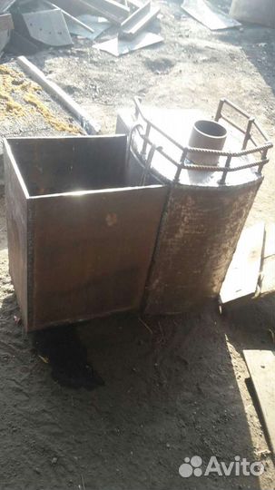 Печь для бани с баком