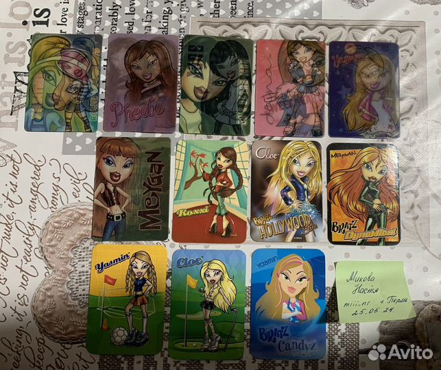 Карты кукол Bratz Братц