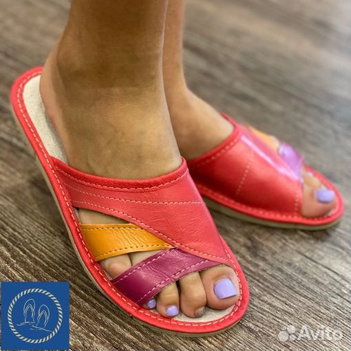 Тапки кожаные анатомические