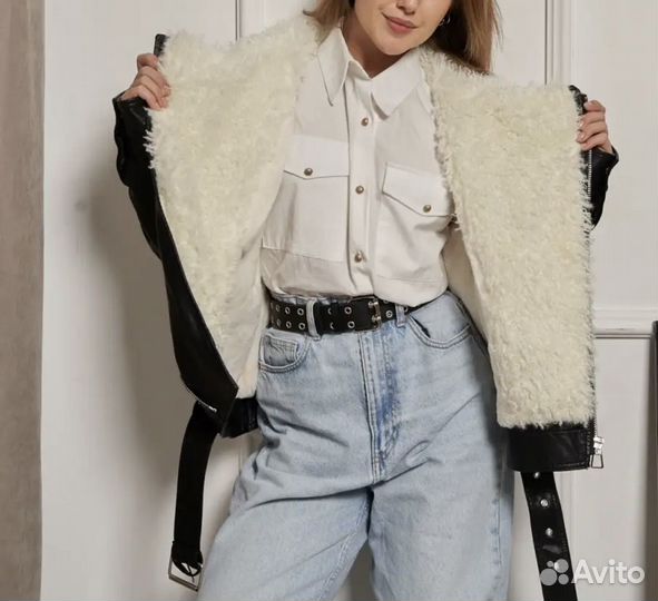 Дубленка авиатор