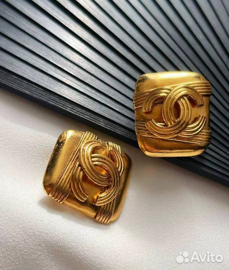 Клипсы chanel vintage