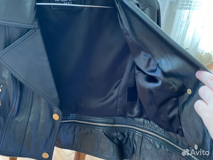 Кожаная куртка balmain