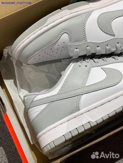 Кроссовки Nike Dunk Low Grey Fog оригинал