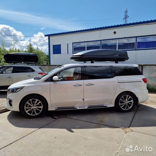 Багажник автобокс рейлинги Kia Carnival