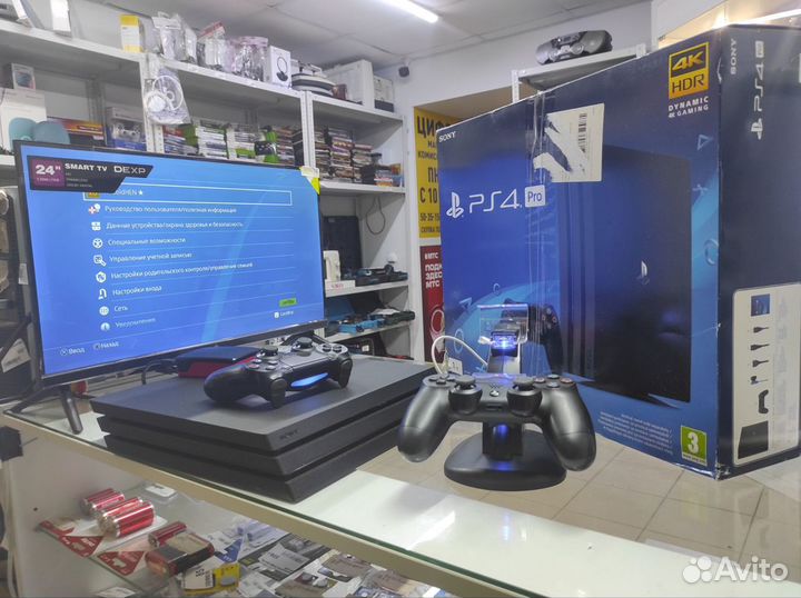 Sony playstation 4 ps4 pro 1tb с прошивкой