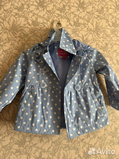 Ветровка плащ для девочки 92