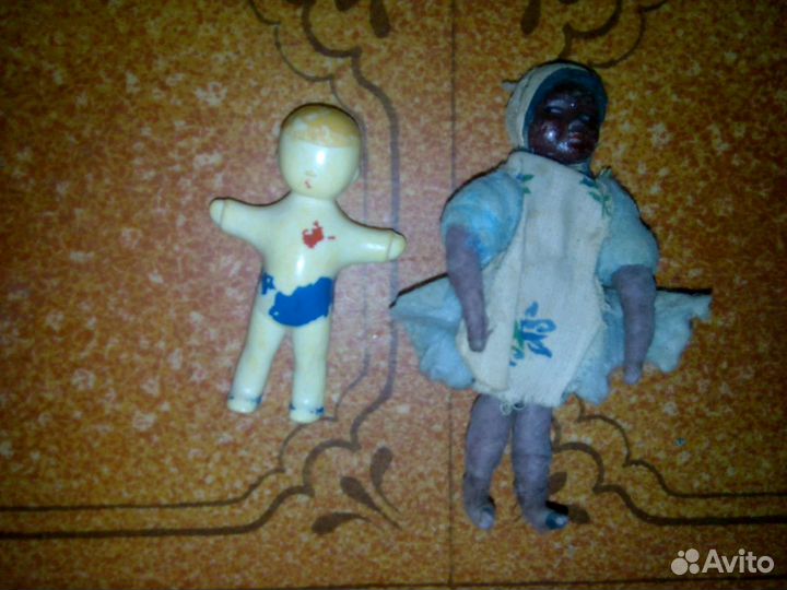 Ватные елочные антикварные игрушки 30- гг СССР