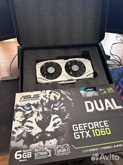 Видеокарта gtx 1060 6gb asus