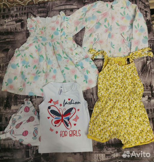 Пакет вещей для девочки 86р