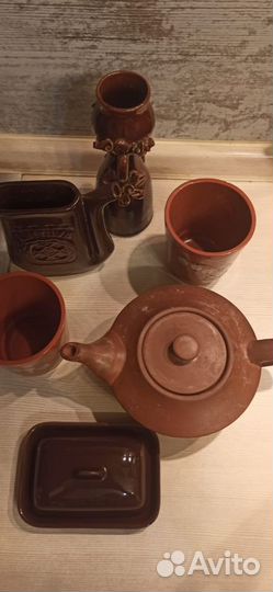 Глиняная посуда разная.Цена за всю