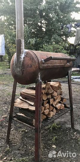 Мангал прочный из толстого железа