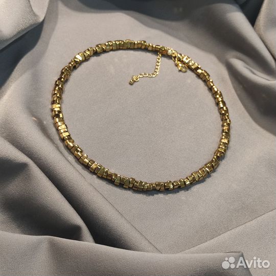 Колье чокер из натуральных камней