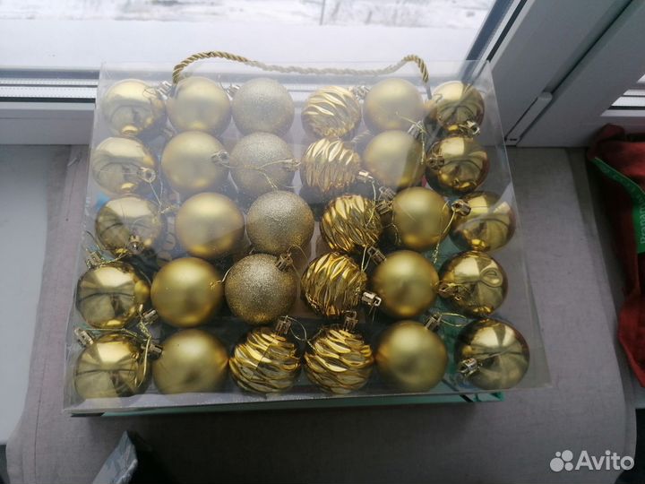 Новогодние игрушки набор