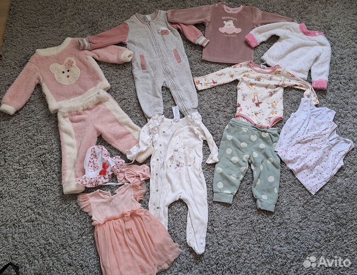 Детские вещи пакетом на девочку 74 80