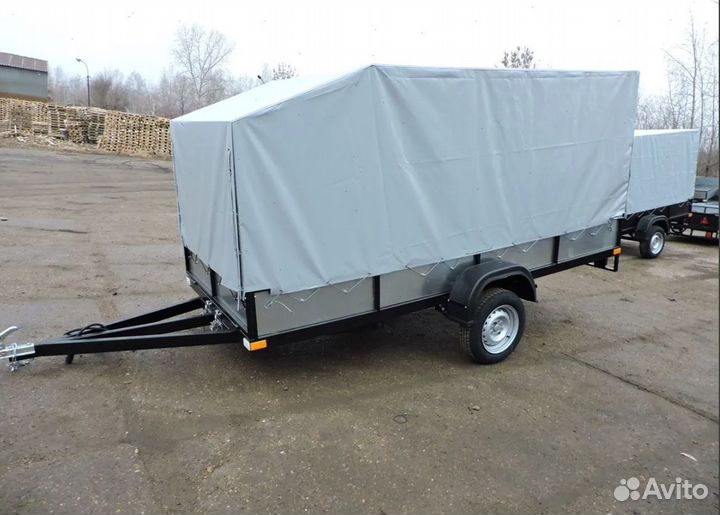 Прицеп одноосный 3.5х1.5 бортовой усиленный