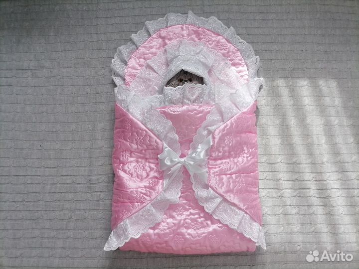 Конверт на выписку для новорожденного для девочки