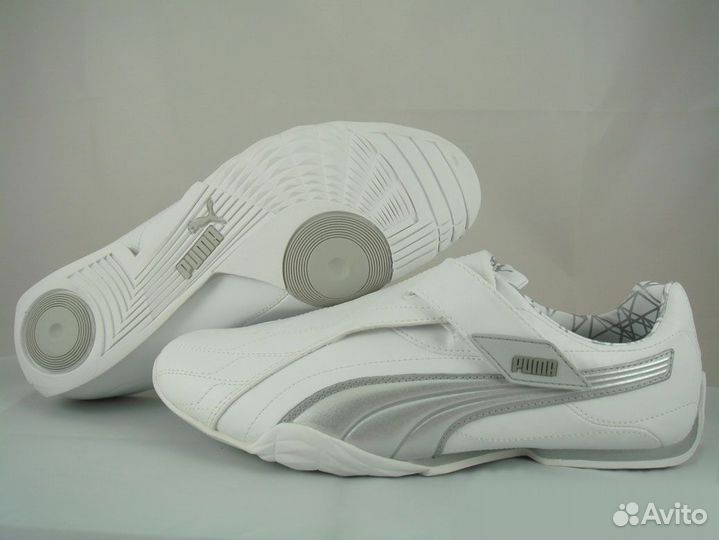 Кроссовки кеды Puma RYU VX White-Silver Velcro
