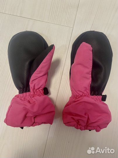 Варежки непромокаемые на девочку на 1-2 года