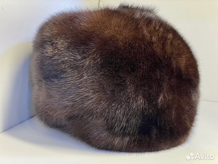 2 Шапки женские норка и с покрытием бархата 54-56