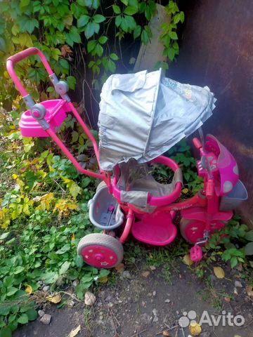 Трёх колесный велосипед каталка трансформер