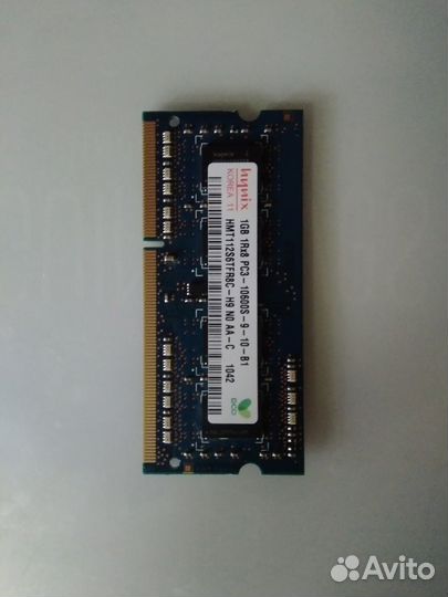 Оперативная память Hynix 1GB 1Rx8 PC3-10600S-9