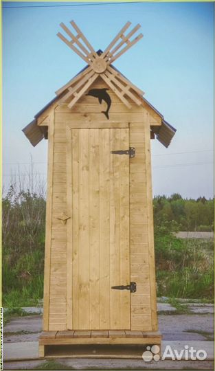Дачный туалет с кошкой щцу 857