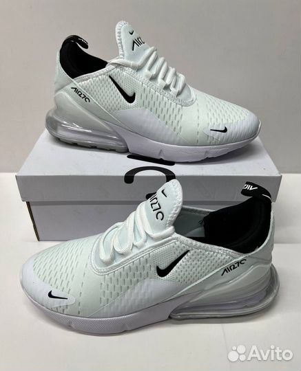 Кроссовки nike AIR MAX 270, белые натписи