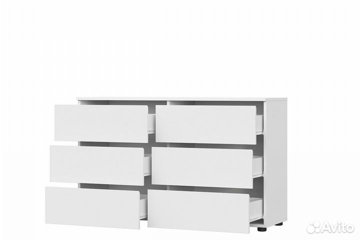 Комод белый 6 ящиков аналог IKEA