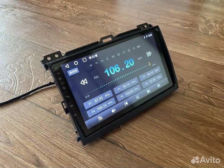 Магнитола 2 din android на Toyota Prado 120