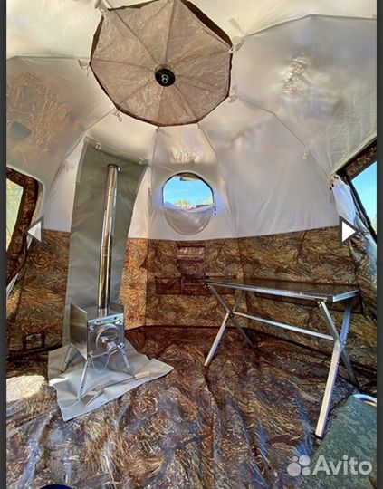 Палатка берег уп 2 с печкой