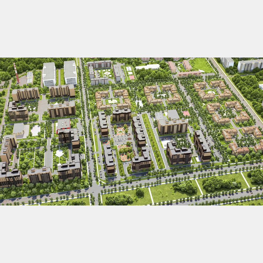 2-к. квартира, 61,4 м², 6/9 эт.