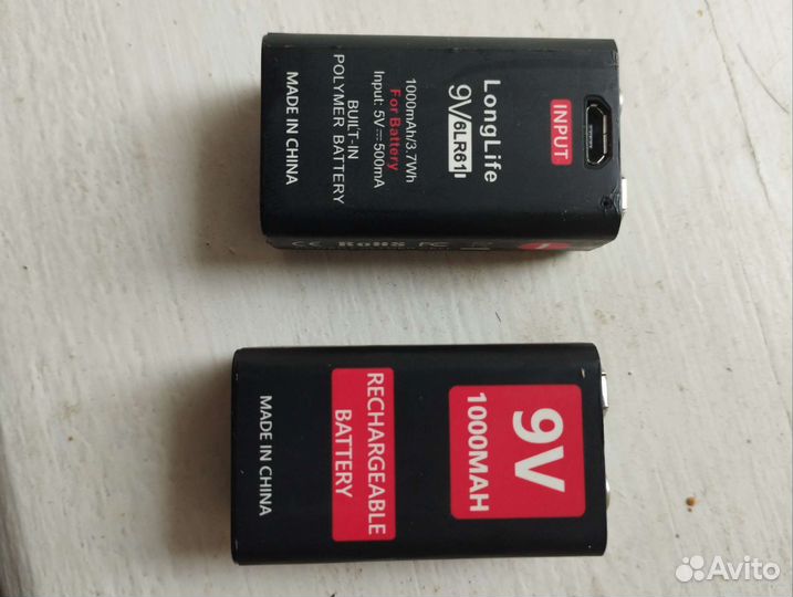 Аккумулятор крона 9v USB