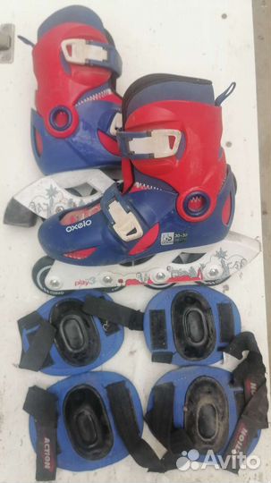 Роликовые коньки детские раздвижные