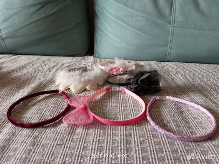 Ободки с цветами и простые