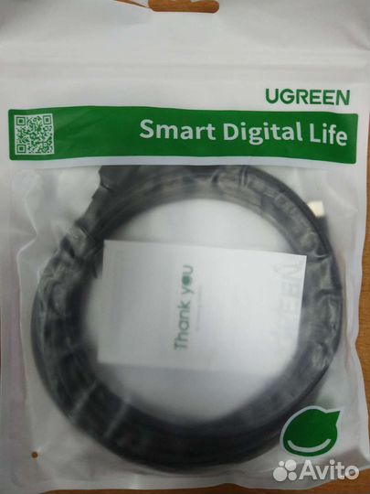 Кабель зарядки USB на Type-C Ugreen