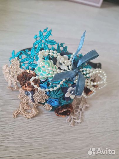 Ободок для волос ручной работы