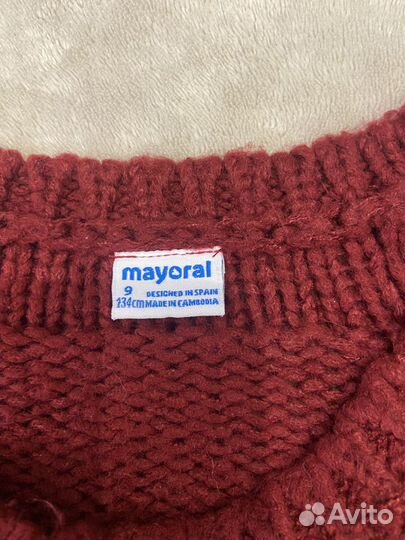 Теплый и мягкий джемпер для девочки 134 Mayoral