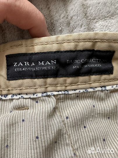 Слаксы брюки мужские zara