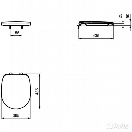 Ideal Standard E129001 Сиденье для унит