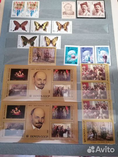 Марки СССР и зарубежные, большая коллекция