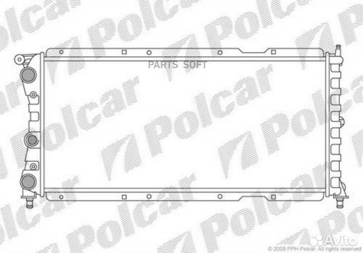 Радиатор охлаждения punto 93- 301708A5